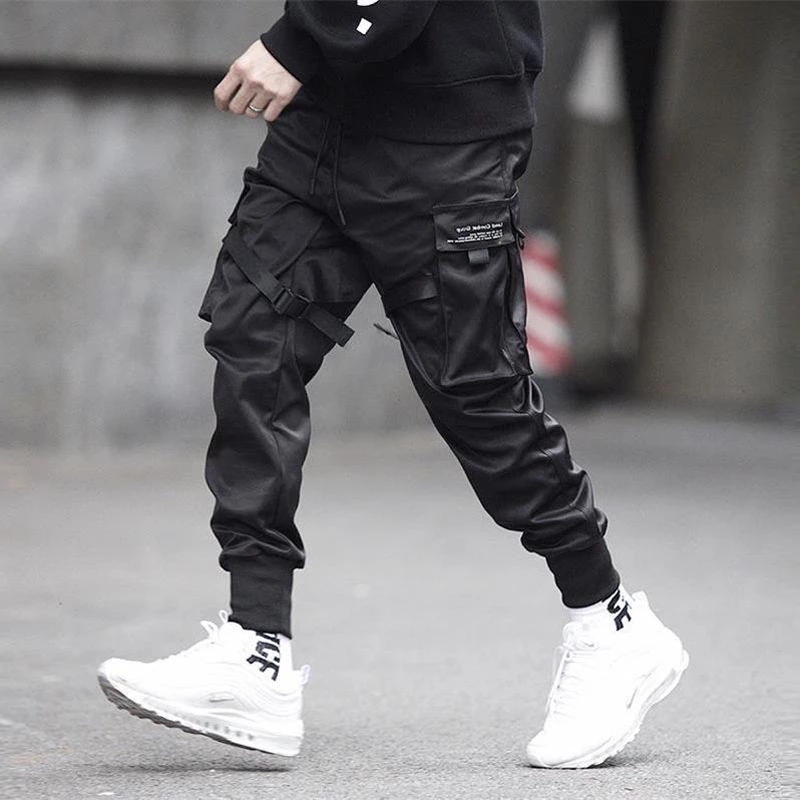 리본 하렘 조깅 남자 카고 바지 streetwear 2 - Street Fashion Men 2025 리뷰 및 가격