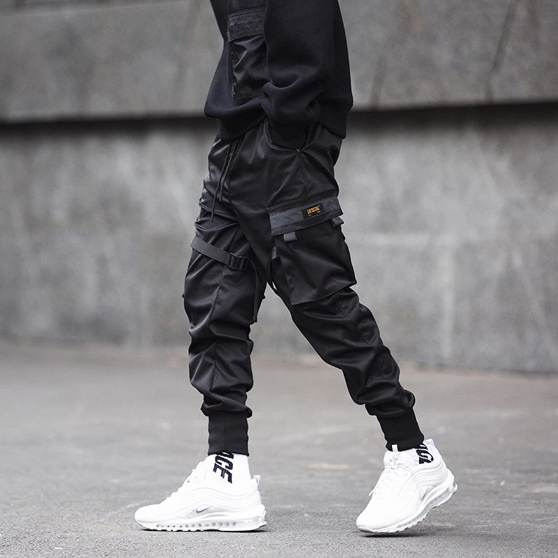 리본 하렘 조깅 남자 카고 바지 streetwear 2 - Street Fashion Men 2025 리뷰 및 가격